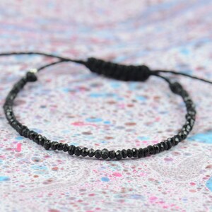 Black Spinel bracelet image 3