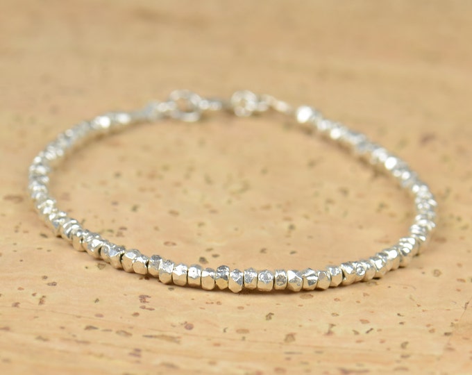 Sterling silver beads  bracelet