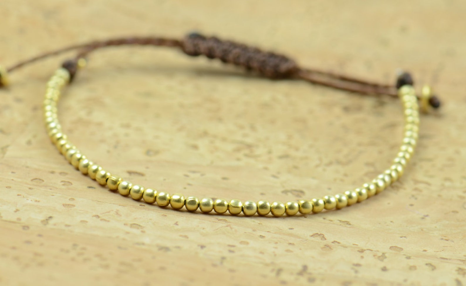Gold Beaded Bracelet Etsy