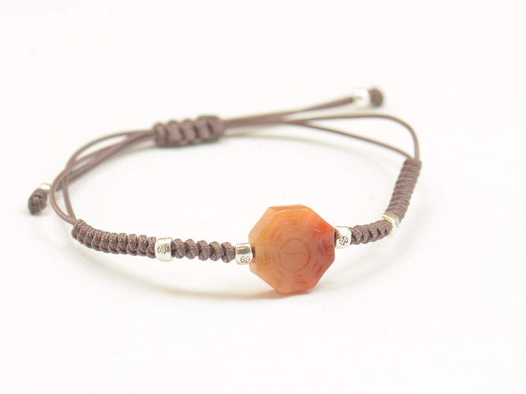 Brown Jade Bracelet.thread Bracelet Friendship Bracelet Etsy