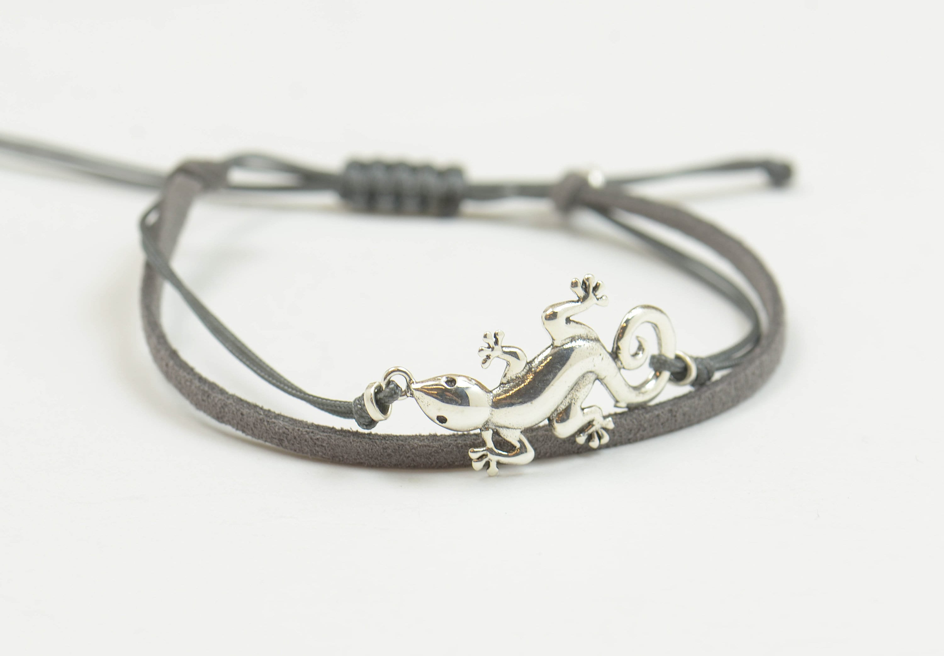 Sterling Silver Hawaiian Gecko Design Bracelet