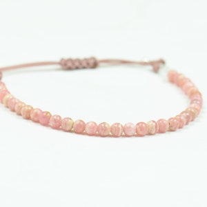 Rhodochrosite bracelet,healing Energy properties.Jasper Chakra.Good Vibres.Pink Bracelet