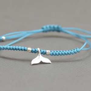 Sterling silver whale tail bracelet