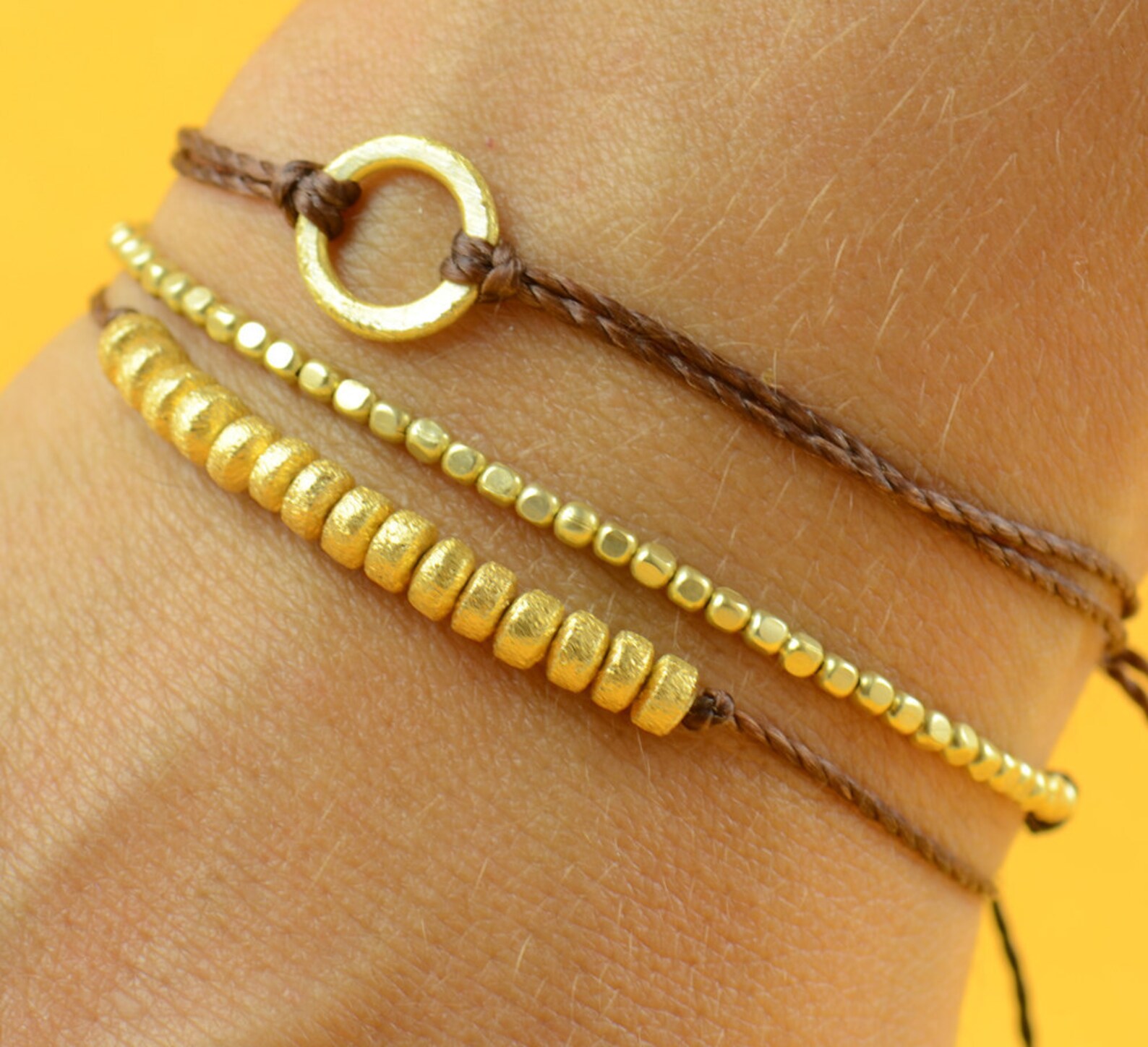 Beads. Gold Bracelet Etsy