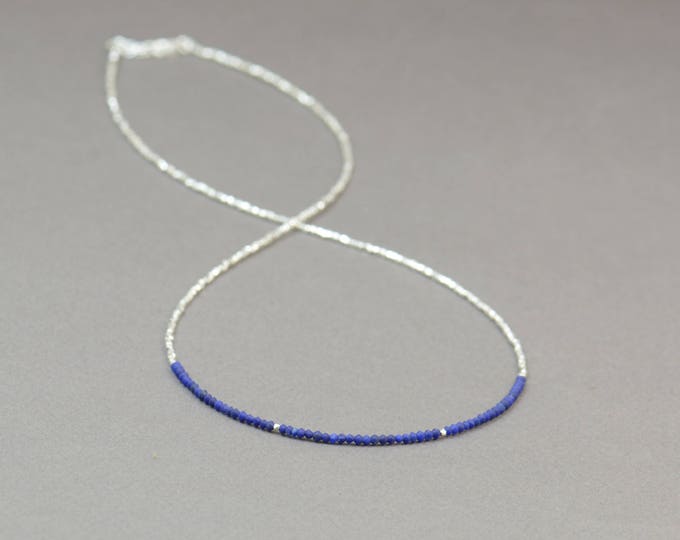 Sterling silver and Lapis Lazuli necklace