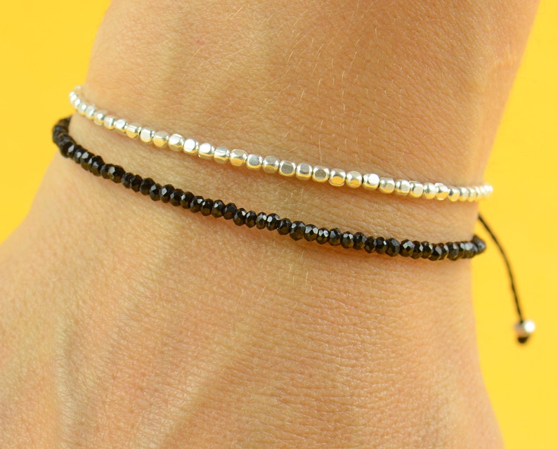 Black Spinel bracelet image 6