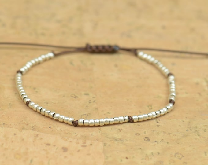 Woven sterling silver bracelet