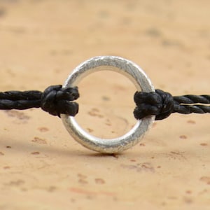 Sterling Silver Karma bracelet . friendship .wedding image 1