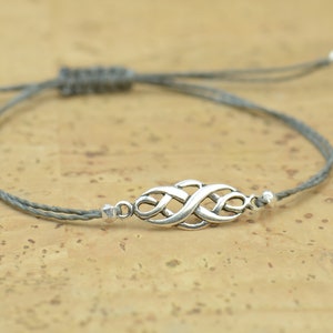 Sterling silver celtic knot charm bracelet.Mens gift.unisex bracelet image 3