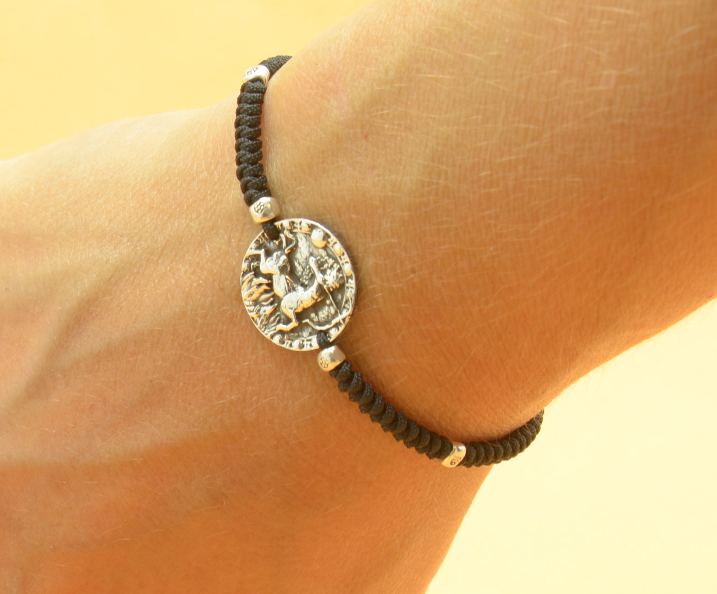 Sterling Silver Zodiac Bracelet.artisan Bead. Fine Etsy