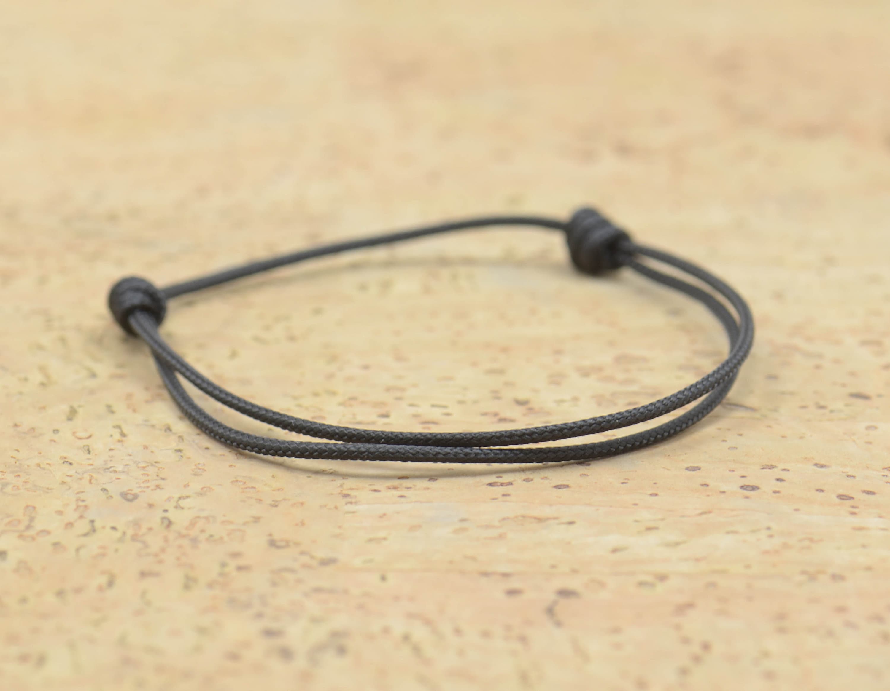 Bracelet Mens Brown Cord Bracelet Adjustable String Nylon | Etsy