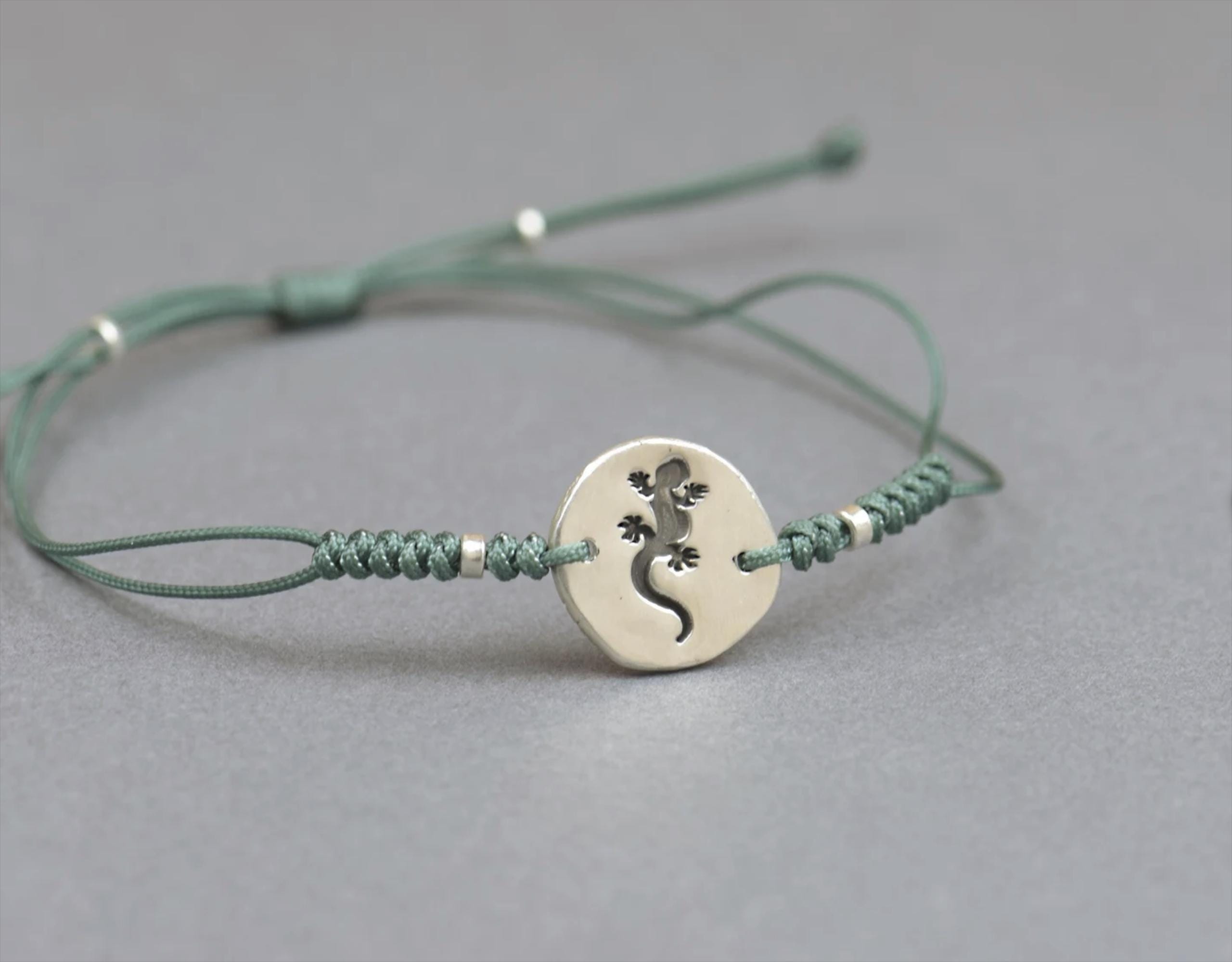 Sterling Silver Gecko Lizard Charm Bracelet. Mens Bracelet Sterling Silver Gecko Lizard Charm Bracelet. Mens Bracelet
