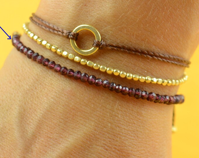 Garnet bracelet