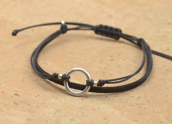 Sterling Silver Karma Charm Bracelet. Mens Bracelet.good Karma