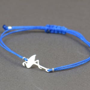 Sterling silver flamingo bracelet