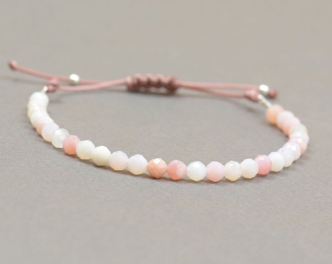 Pink opal bracelet