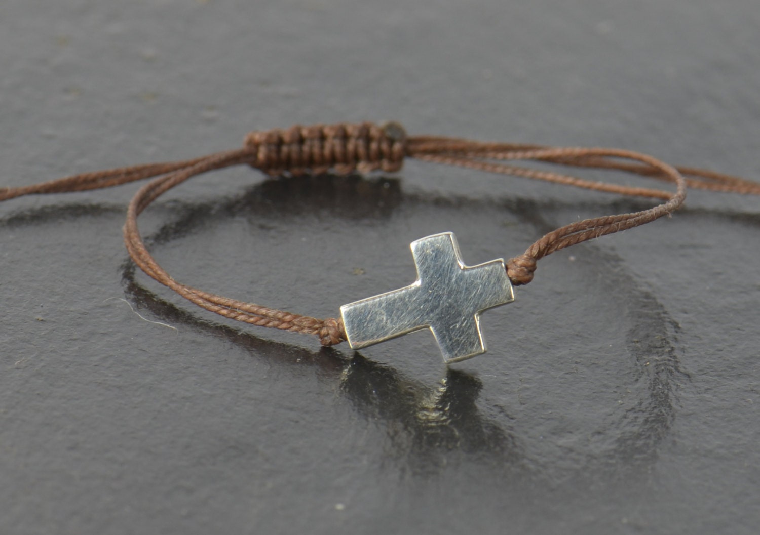 Silver Cross Bracelet Charm | Claire's