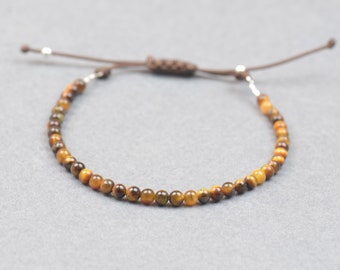 Tiny beads Tiger Eye bracelet