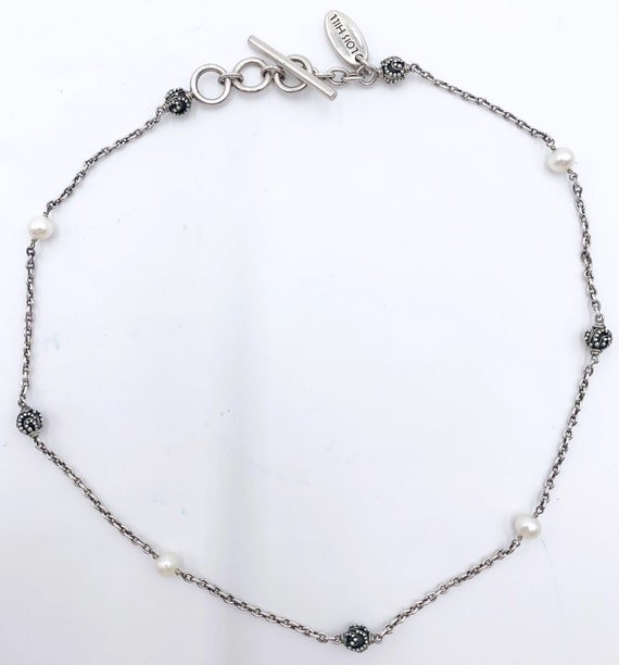 Vintage Sterling Silver Necklace Lois Hill Altern… - image 2