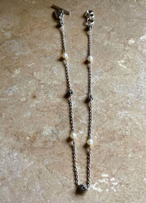 Vintage Sterling Silver Necklace Lois Hill Altern… - image 3