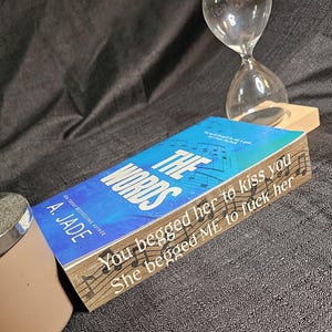 The Words - A. Jade - Rockstar Romance Book - Hand Sprayed Book Edges - Book Gifts - Book Collector