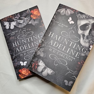 Haunting Adeline - Hunting Adeline - H.D. Carlton - Cat and Mouse Duet - Hand Sprayed Book Edges - Book Gifts - Book Collector