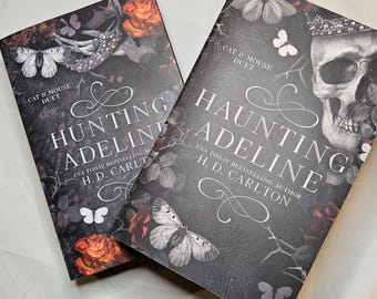 Haunting Adeline - Hunting Adeline - H.D. Carlton - Cat and Mouse Duet - Hand Sprayed Book Edges - Book Gifts - Book Collector
