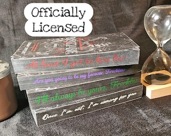 OFFICIALLY LICENSED Quotes - Insatiable - Voracious - Restitution - Psychotic Obsession - Leigh Rivers - Hand Sprayed Book Edges - Book Gift