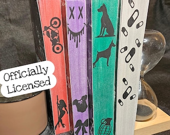 OFFICIALLY LICENSED Images - Insatiable - Voracious - Restitution - Psychotic Obsession - Leigh Rivers - Hand Sprayed Book Edges - Book Gift