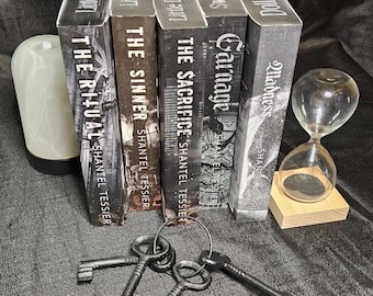 LORDS Series - The Ritual - The Sinner - The Sacrifice - Carnage - Madness - Sabotage - Chaotic - Shantel Tessier - Hand Sprayed Book Edges