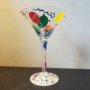 Lolita Negroni Hand Painted Cocktail Glass Cocktail Glass