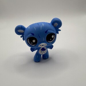Hand- Painted OOKA Blue Care Bear LPS Custom Littlest Pet Shop