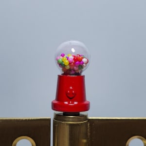 Gumball Machine Hinge Head , Retro Door Hinge Topper , Magnetic Mini Figurine , Whimsical Home Decor , Unique Gift , Set of 1-10