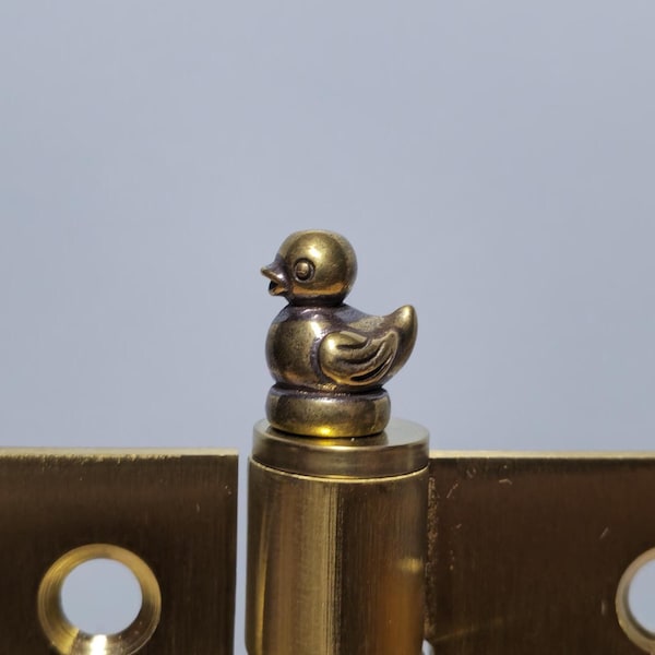 Messing eendscharniertopper: magnetisch dierenhuisdecoratie