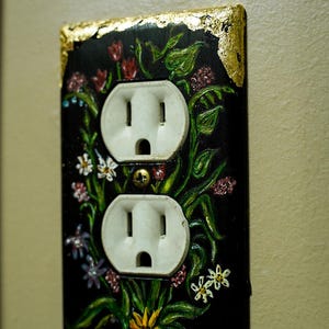 Hand painted light switch covers