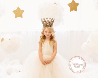 Ivory  tutu dress size 7 flower girl dress