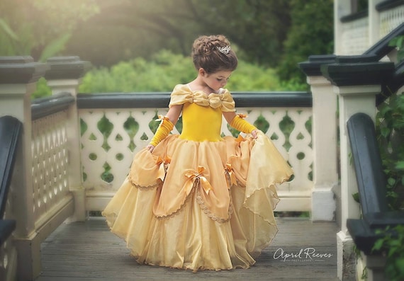 belle inspired ball gown