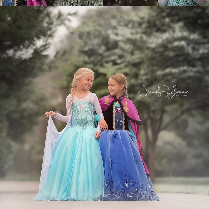 Elsa inspired ballgown tutu dress size 5
