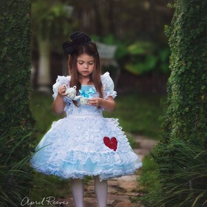 Vestito alice nel paese delle meraviglie neonata sale