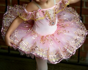 Nutcracker Child classical sugar plum  fairy pink tutu 7 pancake tutu Primafashions