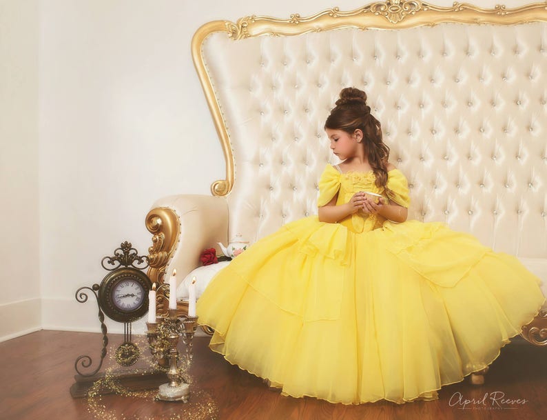 belle inspired quinceanera dress