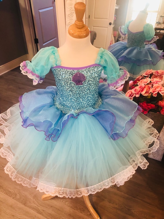 mermaid themed dress mermaid dress light blue Sheer-Waist Long Mermaid Prom Dress with Ruffles Light Blue / 4