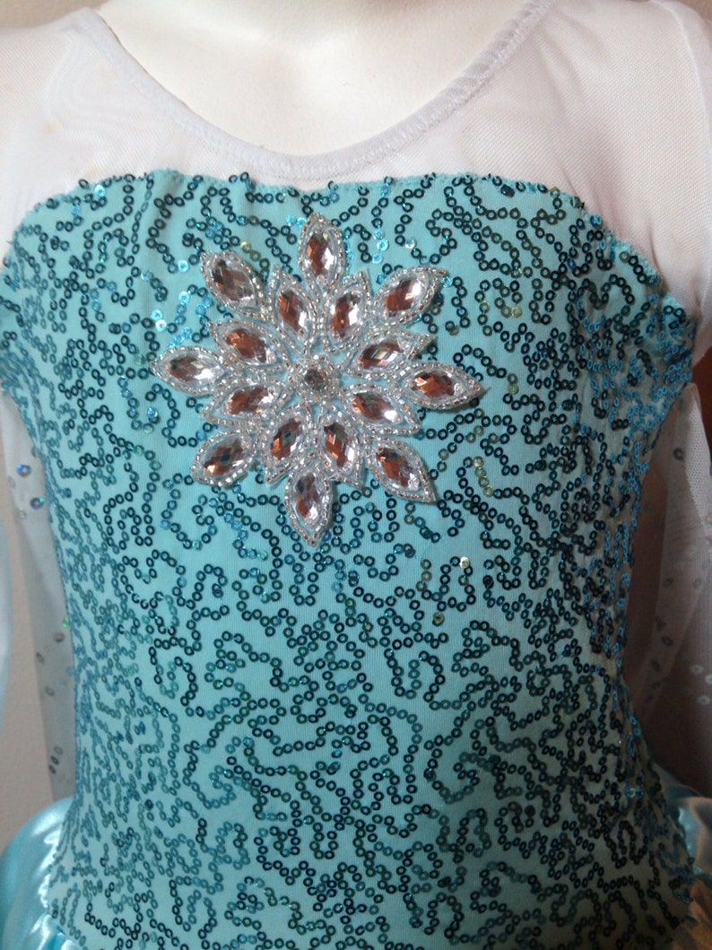Frozen costume Elsa inspired costume 2T satin skirt style Etsy