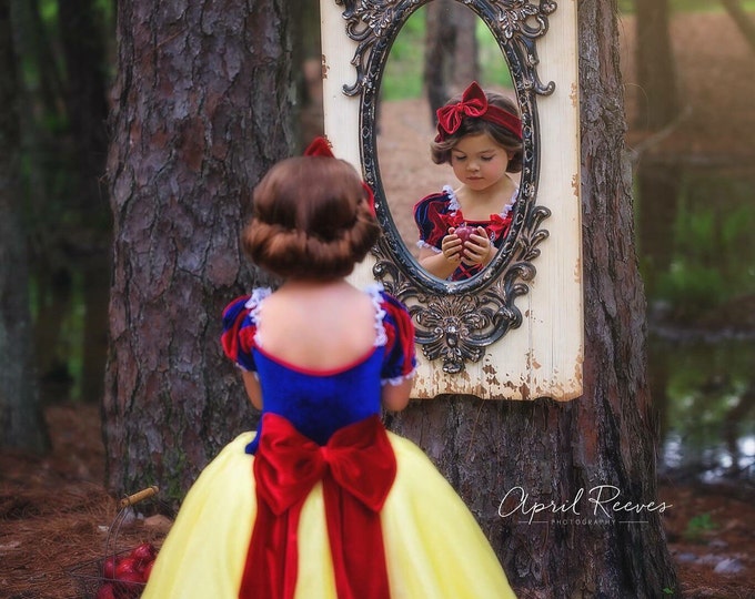 Snow White Inspired Princess Twirl Dress