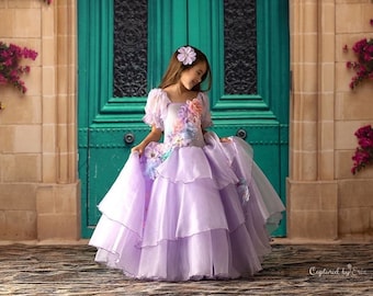 Isabela inspired Encanto dress size 5 ballgown style dress
