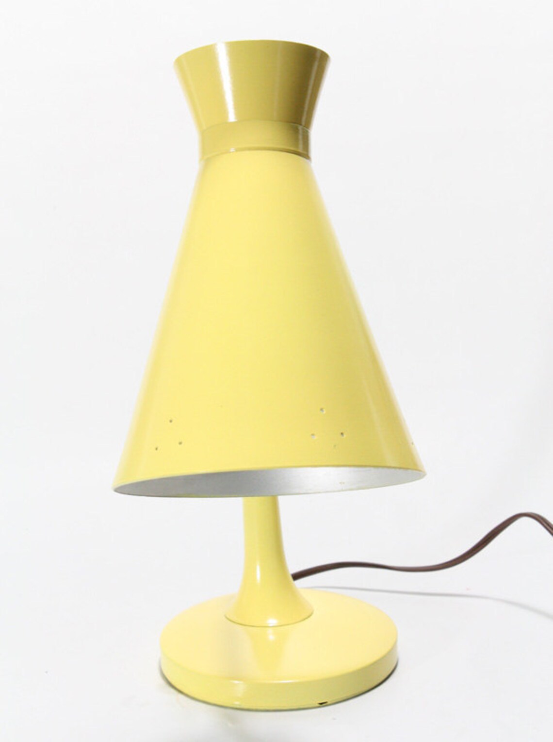Vintage Retro Yellow gooseneck Electric Lamp Etsy