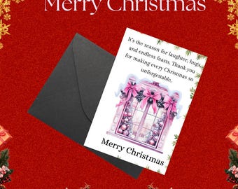 Merry Christmas Card - Printable Merry Christmas Card - Merry Christmas Card - Instant Download - Festive Cards - Christmas Card