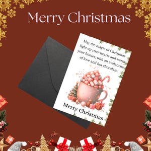 Printable Merry Christmas Card - Merry Christmas Card - Printable Christmas Card - Instant Download - Christmas Holiday Card - E-card