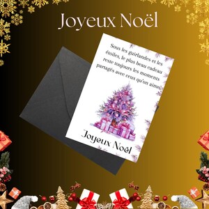 Carte Joyeux Noël - Carte de Noël imprimable - E-carte de Noël à imprimer - Téléchargement Instantané - Cartes festives - Plaisir d'offrir