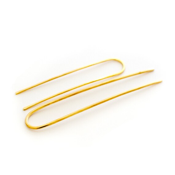 Horseshoe Brass Hair Pin Bun Pin Topknot Holder 4 And 5 Etsy